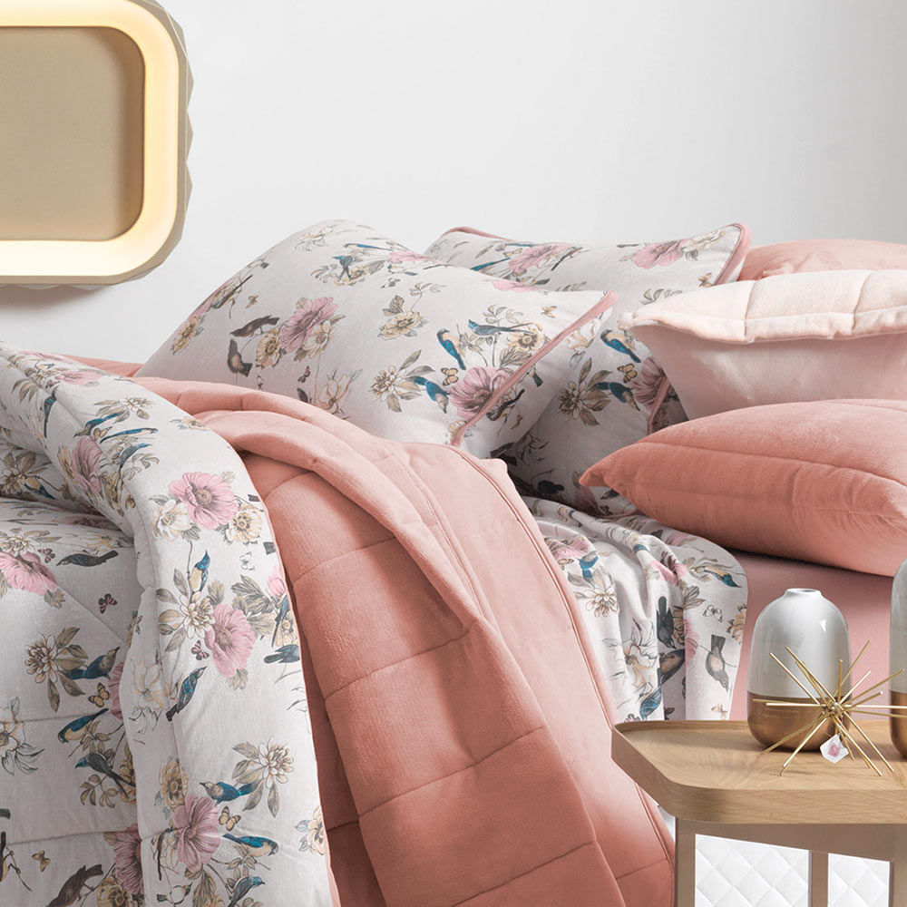 Jogo De Lençol Queen Altenburg Jogo de Cama Queen Size Altenburg Blend Malha Dama 4 Peças - ShopCama