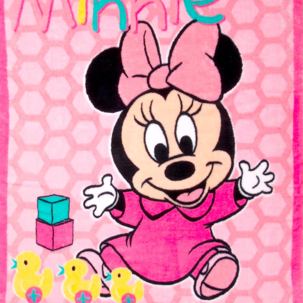 Cobertor Bebe Raschel Minnie Patinho Disney Rosa Shopcama Cobertor Bebe Raschel Minnie Patinho Disney Rosa Shopcama