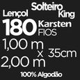 Lencol-Avulso-Solteiro-King-Karsten-180-Fios-Liss-Rosa-100x200x35cm