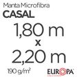 Manta-Casal-Europa-Microfibra-180x220cm-190-g-m²-Azul-Ceu