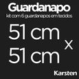 Kit-Guardanapo-de-Tecido-Karsten-6-Pecas-Gourmet-Noz-Moscada