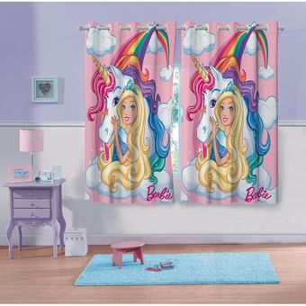 Cortina-Infantil-Barbie-Reinos-Magicos-Lepper-300x180cm