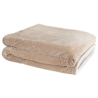 Cobertor-Casal-Microfibra-com-Sherpa-Jolitex-Trancas-Bege-180x220cm