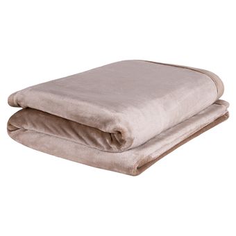 Cobertor-Solteiro-Europa-Toque-de-Luxo-150-x-240cm---Marrom-Claro