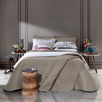Colcha-King-Size-Hedrons-Century-Taupe-3-Pecas