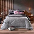 Edredom-Casal-Plush-Peles-Hedrons-Cinza-Cromo