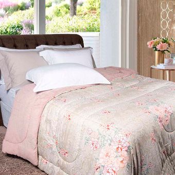 Edredom-Casal-Europa-Dupla-Face-Plush-Malha-Trend-Lindoia-210x230cm