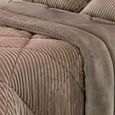 Edredom-King-Size-Plush-Alto-Relevo-BBC-Textil-Taupe