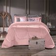 Edredom-Solteiro-Plush-Hedrons-Liso-Rosa-Poema