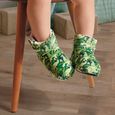 Pantufa-Infantil-Botinha-Verde-com-Forro-Sherpa-Europa-23-24