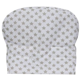 Capa-para-Carrinho-Baby-Star-Estrela-Grande-Cinza