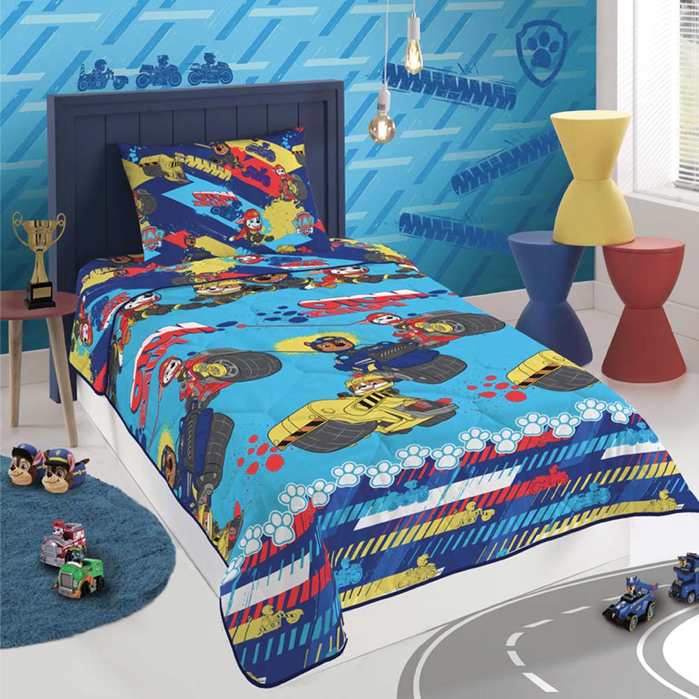 Franco Jogo de cama infantil da Patrulha Canina, lençóis de compressão  super macios e aconchegados, Twin, (Produto oficial da Nickelodeon)