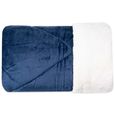 Edredom-Casal-Plush-Sherpa-Hedrons-Liso-Mariner