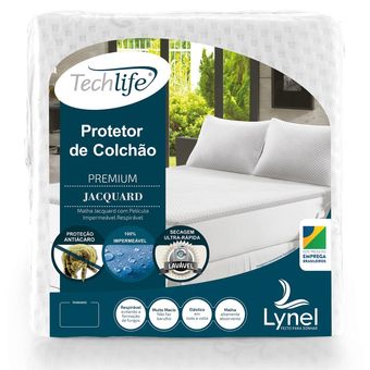 Protetor-de-Colchao-Impermeavel-Casal-TechLife-Premium-Jacquard-Lynel