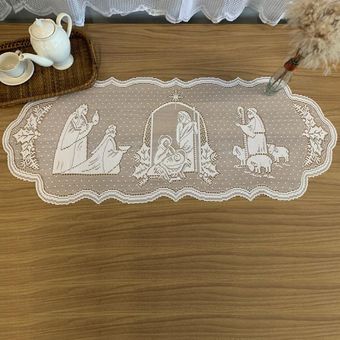 Caminho-de-Mesa-Renda-Retangular-Classico-Natalino-Presepio-45x120cm-Branco