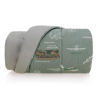 Edredom-Casal-Karsten-180-Fios-Militar