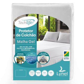 Protetor-de-Colchao-Impermeavel-Solteiro-TechLife-Malha-Gel-Lynel
