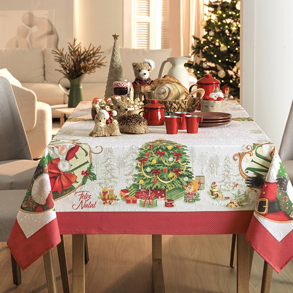 Faça um Jogo de Cozinha com tecido de Natal! 