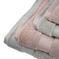 Jogo-de-Toalhas-de-Banho-4-Pecas-Super-Soft-Zero-Twist-Corttex-Taupe-Verde