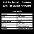 Colcha-Solteiro-300-Fios-Corttex-Ouro-2-Pecas-Verde