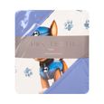Jogo-de-Cama-Casal-Malha-3-Pecas-BBC-Textil-Dog-Azul