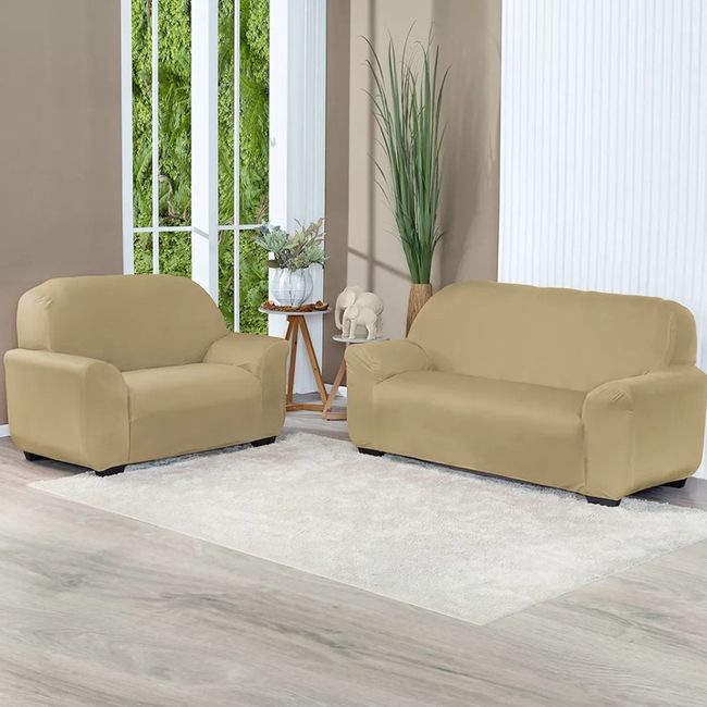 Capa-para-Sofa-3-e-2-Lugares-Classic-Malha-Light-Vivalutex-Bege