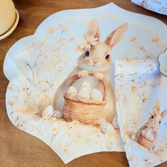 Jogo-Americano-de-Pascoa-Coelha-Margarida