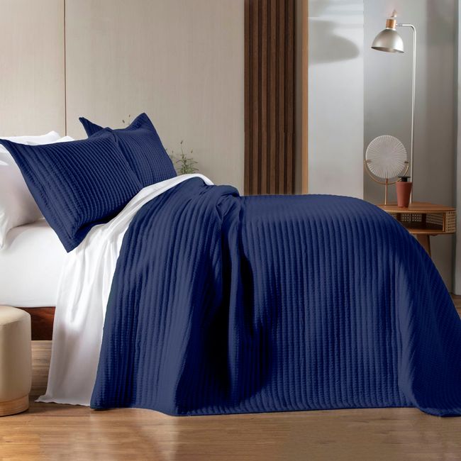 Colcha-Queen-Size-300-Fios-Corttex-Belton-3-Pecas-Marinho