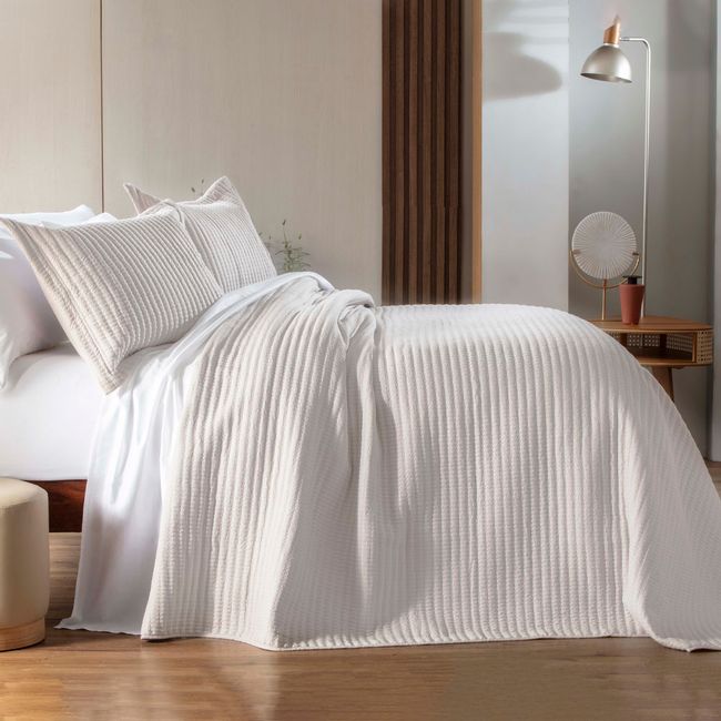 Colcha-King-Size-300-Fios-Corttex-Belton-3-Pecas-Bege
