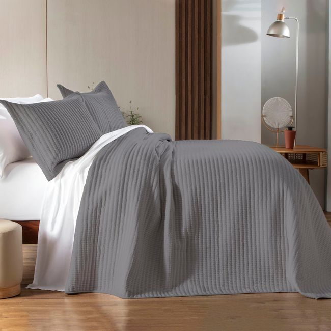 Colcha-King-Size-300-Fios-Corttex-Belton-3-Pecas-Cinza