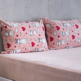 Jogo-de-Lencol-e-Fronha-Queen-Size-Bella-Enxovais-Plush-3-Pecas-Marie