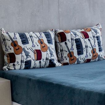 Jogo-de-Lencol-e-Fronha-Queen-Size-Bella-Enxovais-Plush-3-Pecas-Marvin