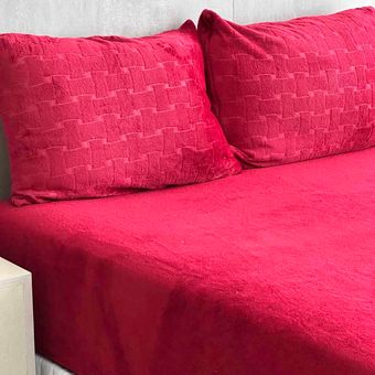 Jogo-de-Lencol-e-Fronha-Queen-Size-Bella-Enxovais-Plush-3-Pecas-Bella-Dreams-Ruby