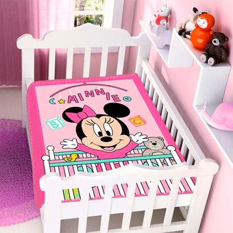 Cobertor-para-Bebe-Raschel-Plus-90x110cm-Disney-Minnie-Bercinho