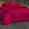 Edredom-Casal-Bella-Enxovais-Plush-Splendore-Vermelho