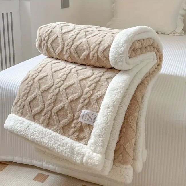 Cobertor-Casal-Tricot-com-Sherpa-Europa-1_80-x-2_20-Mts-Bege