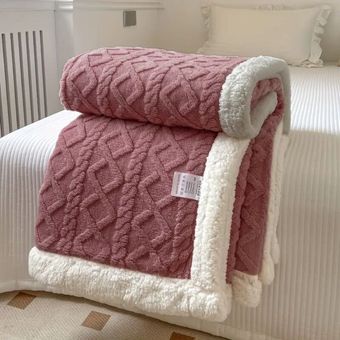 Cobertor-Casal-Tricot-com-Sherpa-Europa-1_80-x-2_20-Mts-Rosa-Malva