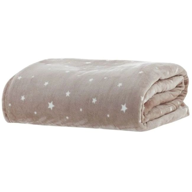 Cobertor-Casal-Kacyumara-Toque-de-Seda-180x220cm-Vintage-300-g-m²-Rose-Star