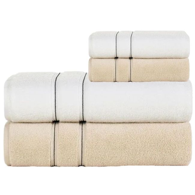 Jogo-de-Toalhas-de-Banho-4-Pecas-Karsten-Plaza-430-g-m²-Branco-Grao