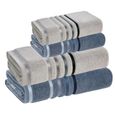 Jogo-de-Toalhas-de-Banho-4-Pecas-Karsten-Lumina-500-g-m²-Azul-Mineral