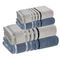 Jogo-de-Toalhas-de-Banho-4-Pecas-Karsten-Lumina-500-g-m²-Azul-Mineral
