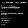 Jogo-de-Toalhas-de-Banho-4-Pecas-Karsten-Lumina-500-g-m²-Branco-Mineral