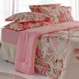 Edredom-Casal-Malha-BBC-Textil-Floral-Rosa