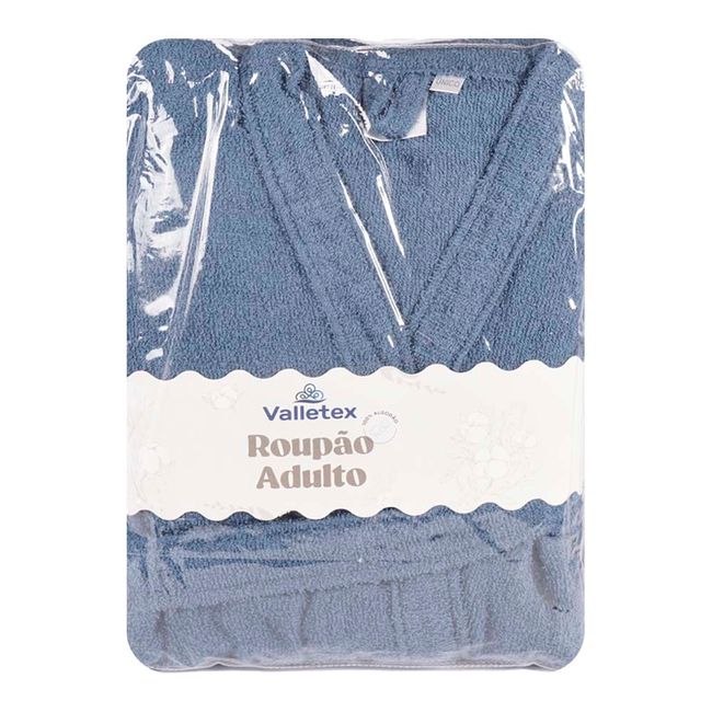 Roupao-Felpudo-Quimono-Manga-3-4-Algodao-Tamanho-Unico-Azul