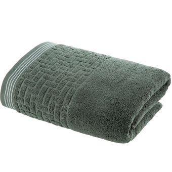 Toalha-de-Banho-Super-Soft-Zero-Twist-Corttex-Geometrico-500-g-m²-Verde