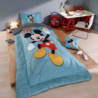Edredom-Infantil-Disney-Hedrons-Plush-Mickey-Home