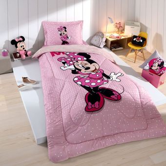 Edredom-Infantil-Disney-Hedrons-Plush-Minnie-Home
