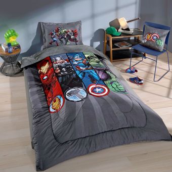 Edredom-Infantil-Disney-Hedrons-Plush-Avengers-Retorno