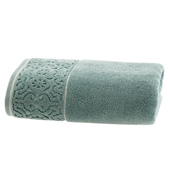 Toalha-de-Banho-Super-Soft-Zero-Twist-Corttex-Arabesco-500-g-m²-Verde