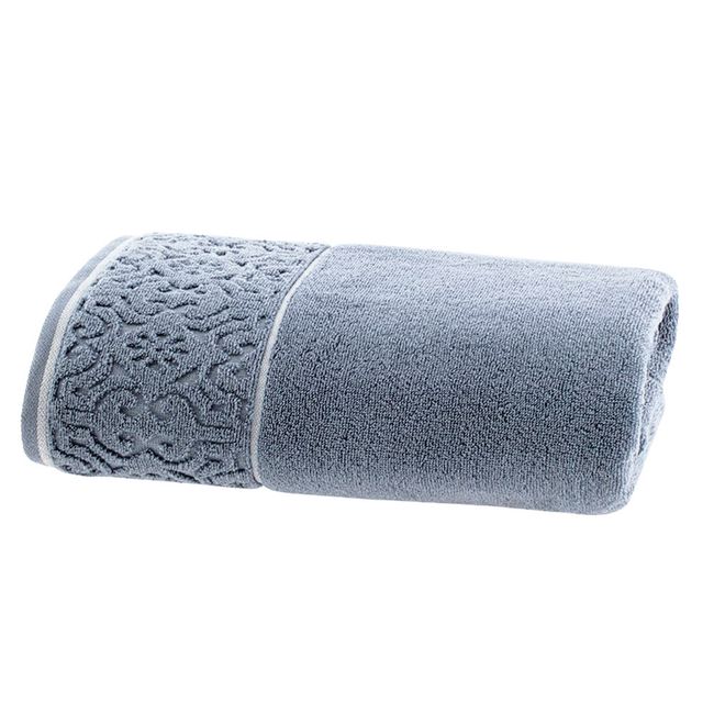 Toalha-de-Banho-Super-Soft-Zero-Twist-Corttex-Arabesco-500-g-m²-Azul